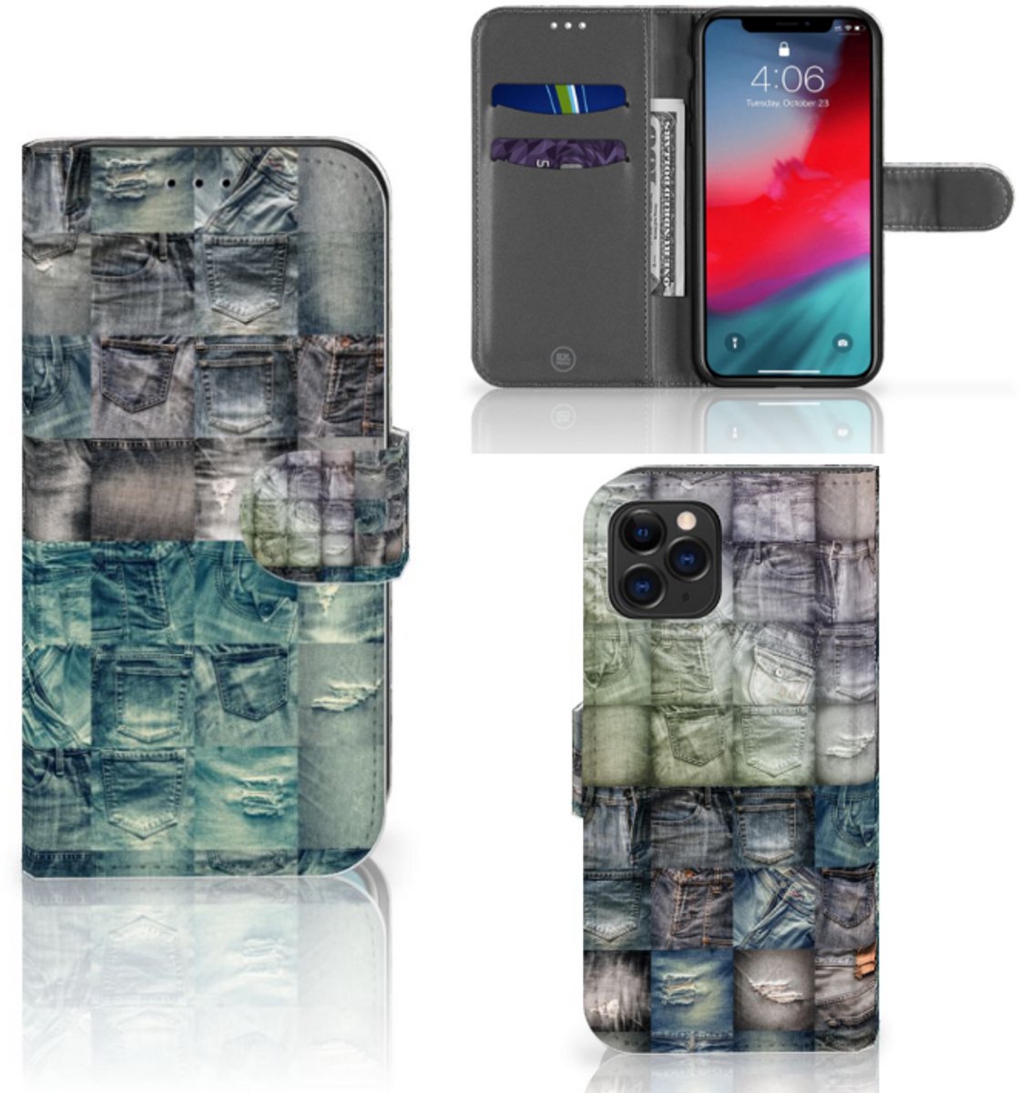 Wallet Case met Pasjes Apple iPhone 11 Pro Spijkerbroeken