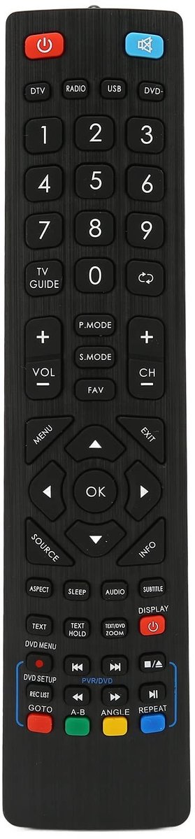 BLAUPUNKT TV Afstandsbediening - Vervangende Remote Control voor LCD TV
