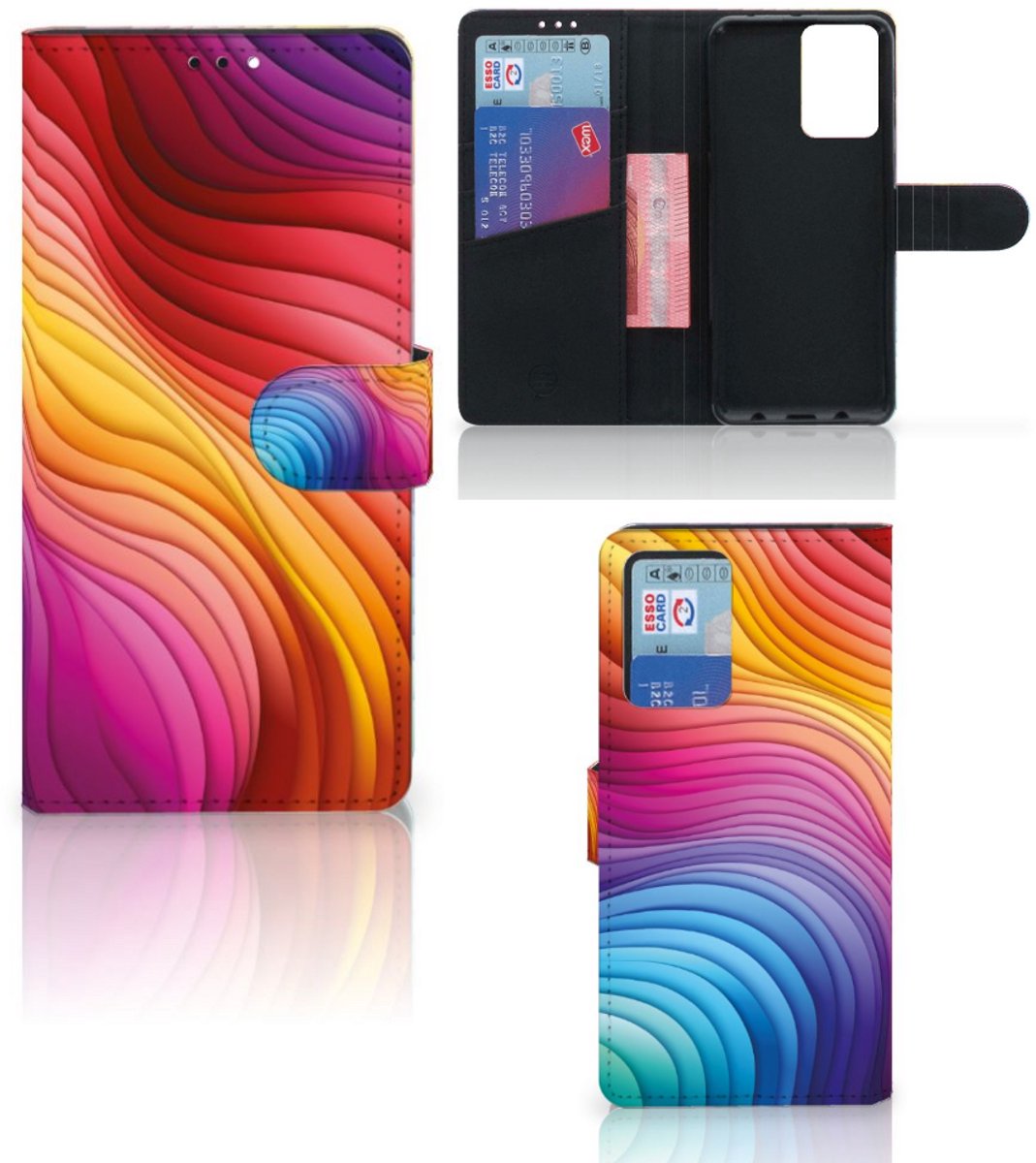 Book Case voor Xiaomi Redmi Note 10 Pro Regenboog