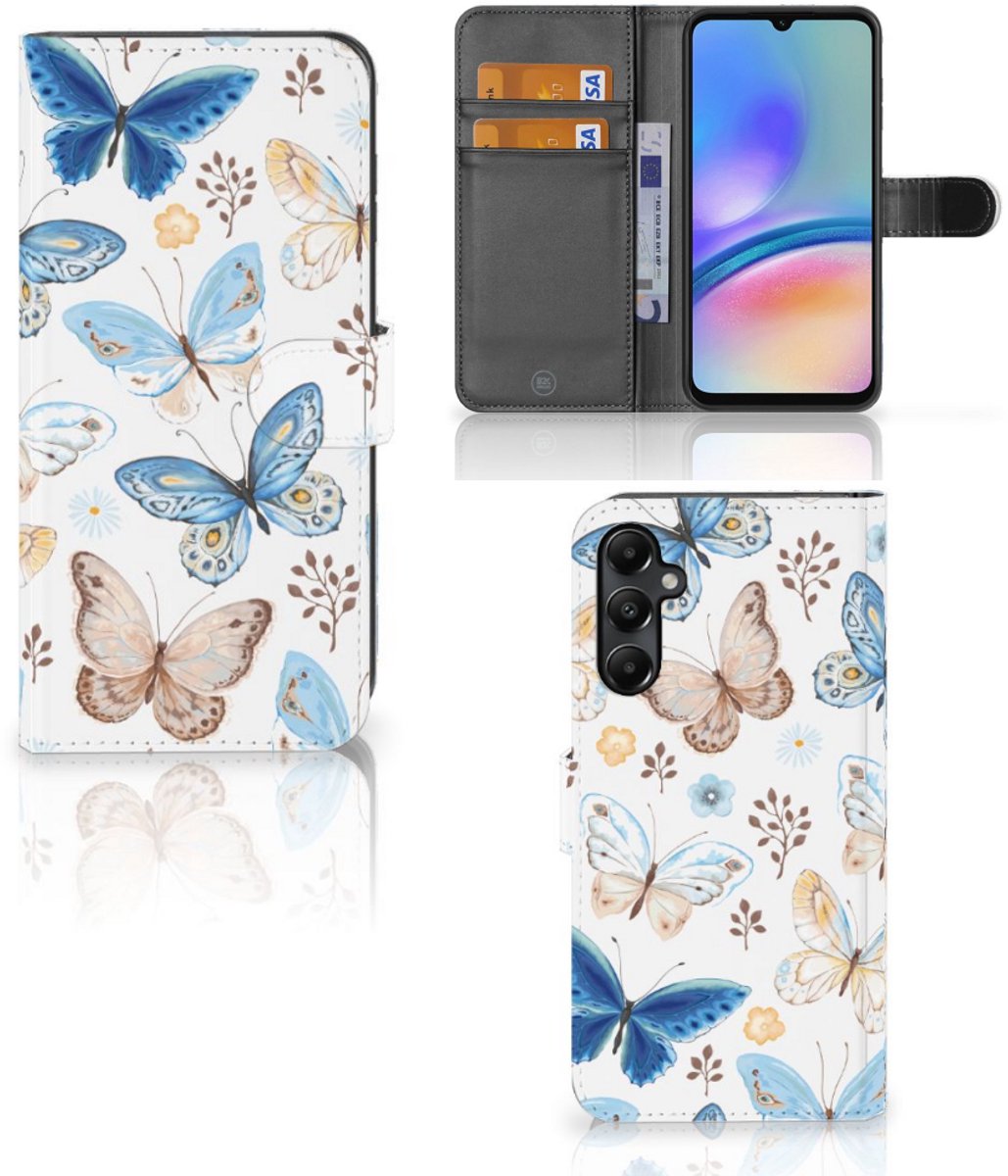 Telefoonhoesje met Pasjes voor Samsung Galaxy A05s Vlinder