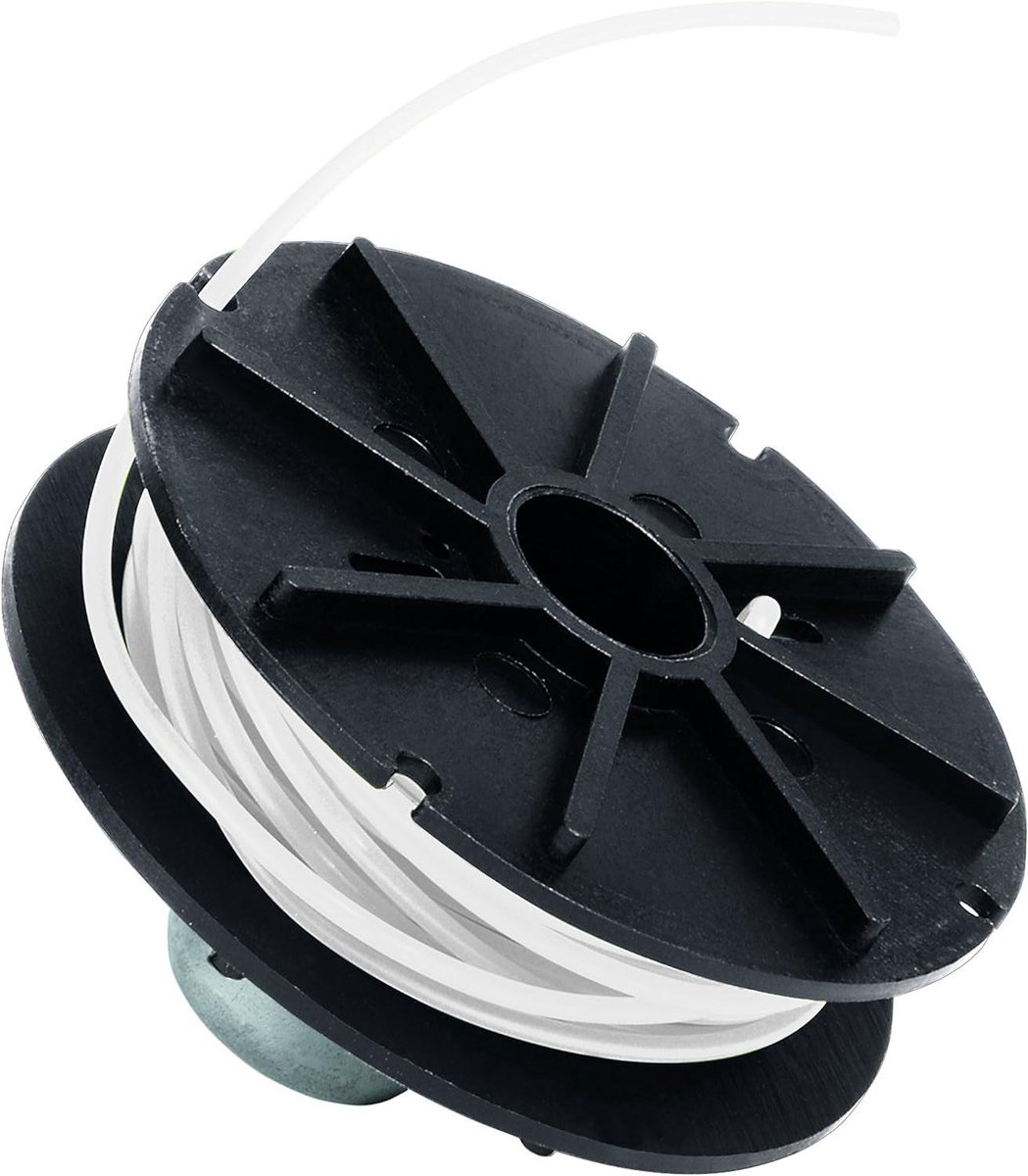 Vervangende spoel - Trimmerdraad spoel - Gazon onderhoud - Duurzaam en robuust - 23 cm snijbreedte - Zwart
