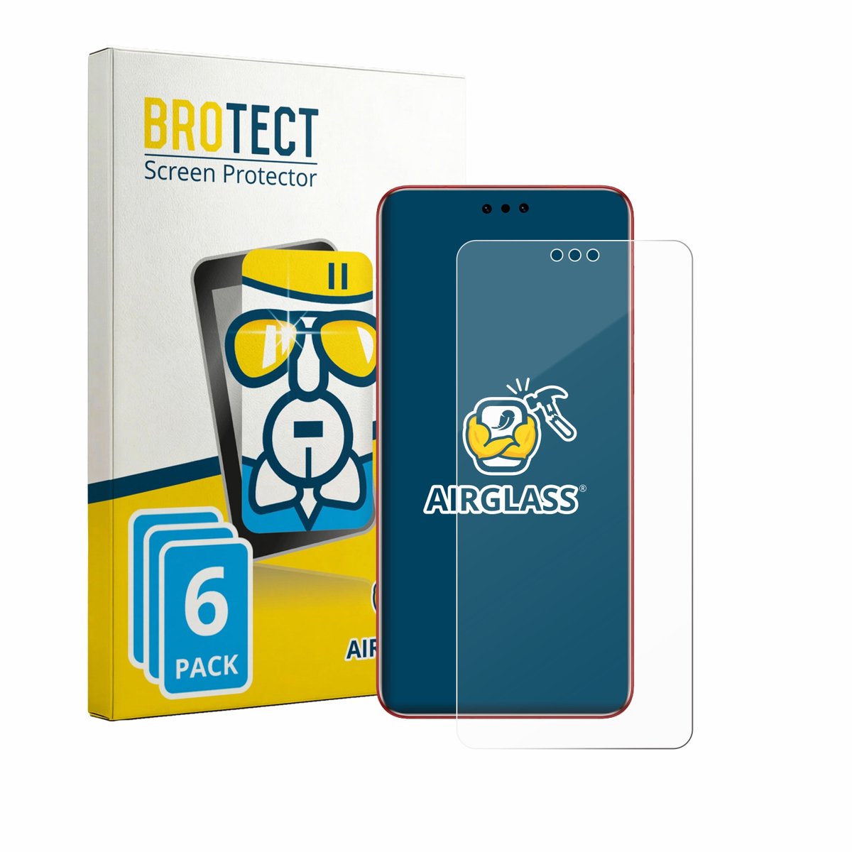 Screenprotector 6 Stuks voor Huawei Mate 60 RS Ultimate Beschermglas transparant