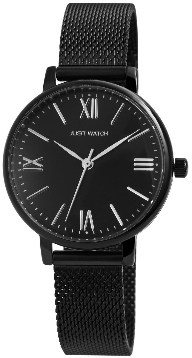 JUST WATCH dameshorloge roestvrij staal Rubi Just Watch dameshorloge roestvrij stalen mesh band
