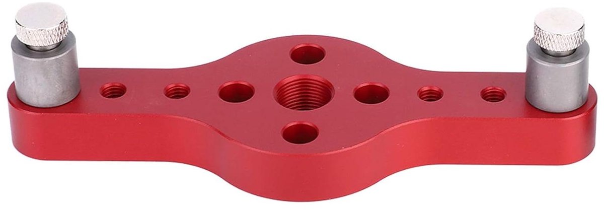 Perforator, Aluminiumlegering Houtbewerking Hardware Jig Template Punch Locator Rechte Gatenopener Boorgeleider, voor Hout en Houtranden