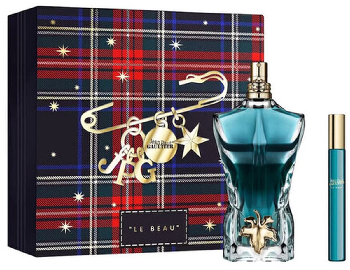 Parfumset voor Heren Jean Paul Gaultier Le Beau EDT 2 Onderdelen
