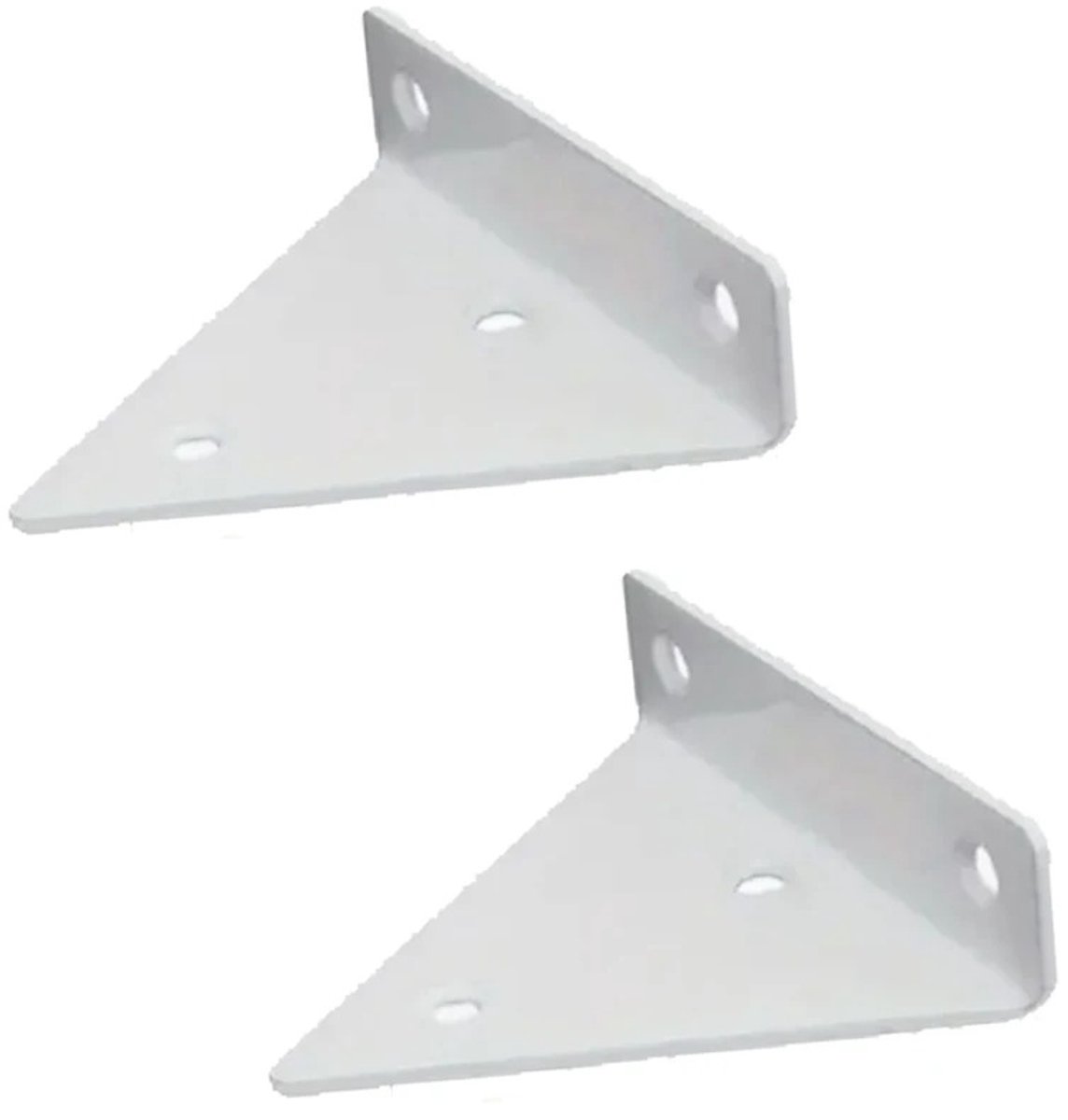 WiseGoods Premium 2 Zwevende Plankdragers Set - Onzichtbare Wandbeugels - Planksteunen Metaal - Wandplanken & Boekenplanken Wit