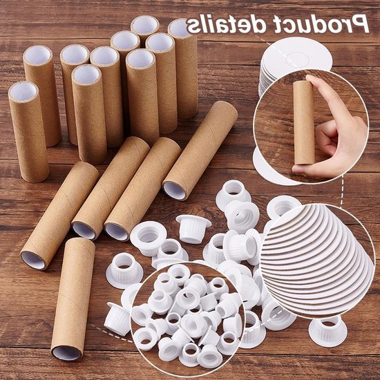 16 Sets Lege Papieren Draadspoelen voor Weven, Draadhouder voor Borduren en DIY Creaties, 99mm/3.9" - Perfect voor Naaien, Handwerken en Ambachten van Merkloos — afbeelding 3