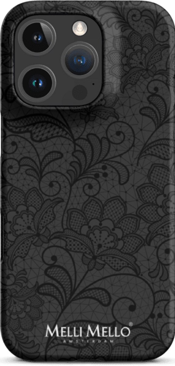 Melli Mello Telefoonhoesje Midnight Lace (Hard Case) - Apple iPhone 16 Pro