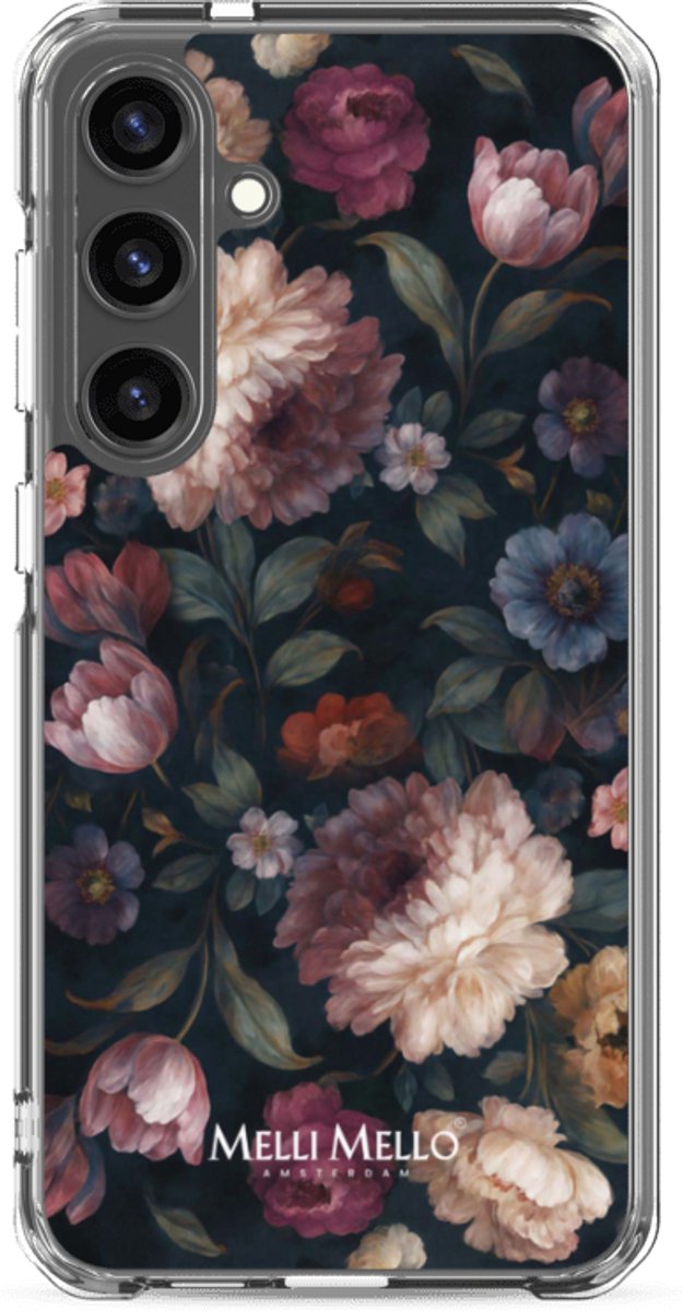 Melli Mello Telefoonhoesje Noir Bloom (Soft case) - Samsung Galaxy S24 Plus