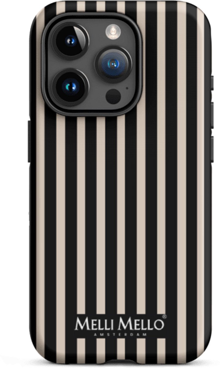 Melli Mello Telefoonhoesje Midnight Lines (Tough Case) - Apple iPhone 15 Pro