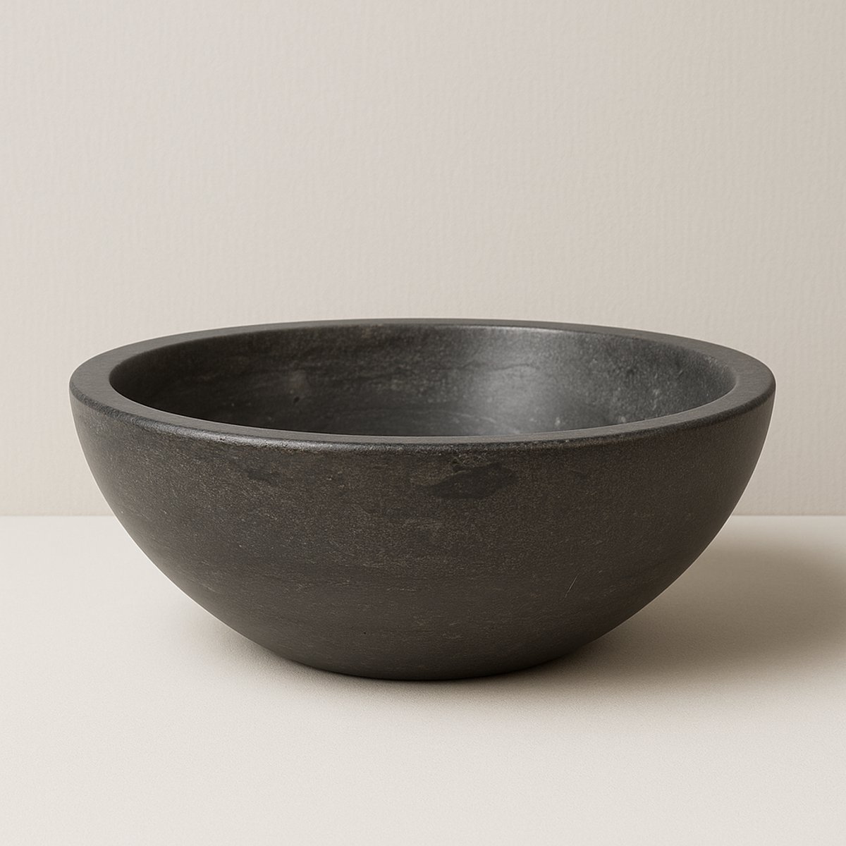 AquaVik Waskom Sten Hardsteen Gezoet Rond 40x14 cm