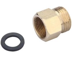 Douche Slang Adapter, Converter voor Wateraansluiting, Europese Slang Connector naar Amerikaanse Waterleiding (US Vrouwelijk 9/16 x EU Mannelijk G3/8) - Ideaal voor Badkamer, Sanitair en Verbouwingen