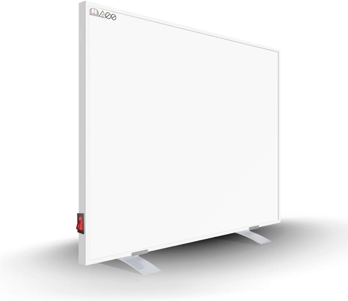 VIN® Infrarood paneel - Bureau verwarming – Verwarmingspaneel - Elektrische kachel – Mobiele Infraroodverwamer – Heater – Kachel – 300 Watt - Wit