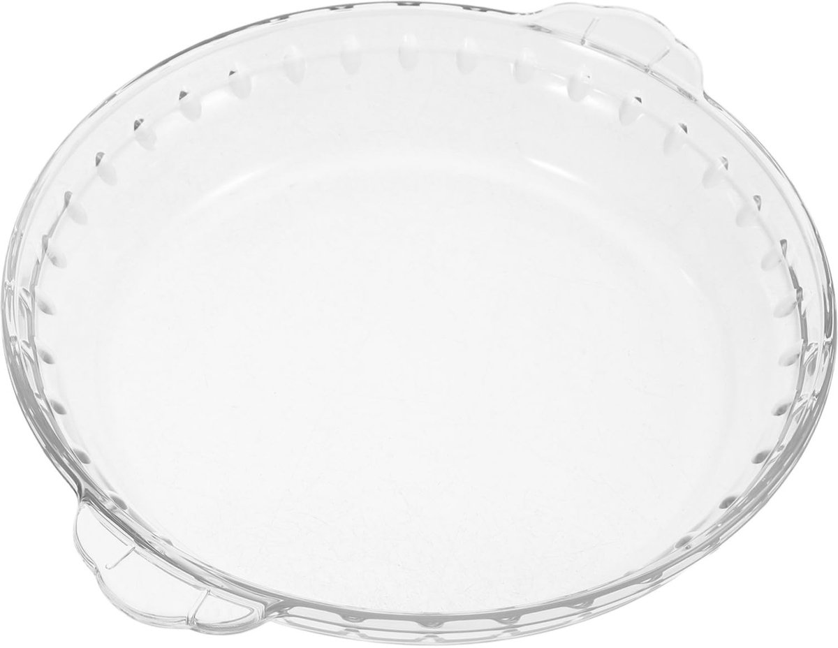 carmdering - Ovenschaal - Serveerschalen - Ovenschotel - Ronde taartvorm, 25,5×22×4,5 cm, hittebestendig glas - Geschikt voor magnetron en oven, vaatwasmachinebestendig - Stoomt gezond - Beschermt tegen spatten, ideaal voor dagelijks gebruik