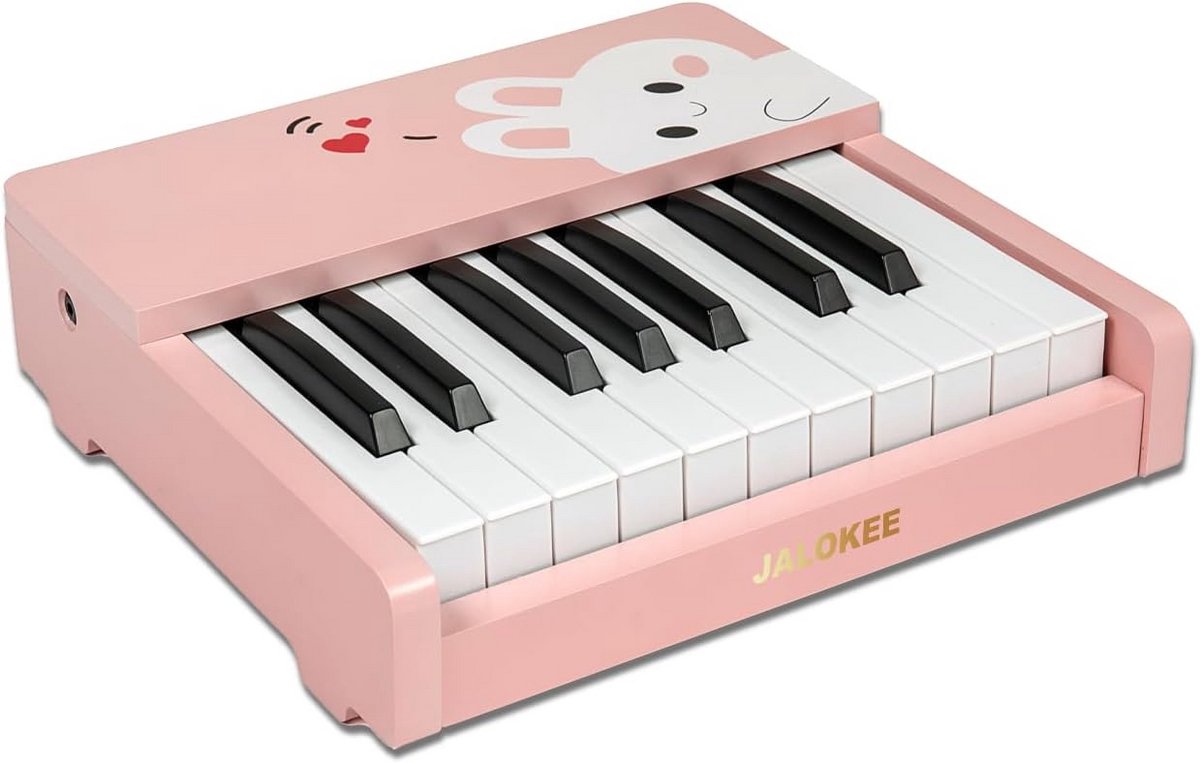 Kindvriendelijk Digitale Piano met 18 Toetsen - Educatief Muziekinstrument in Roze