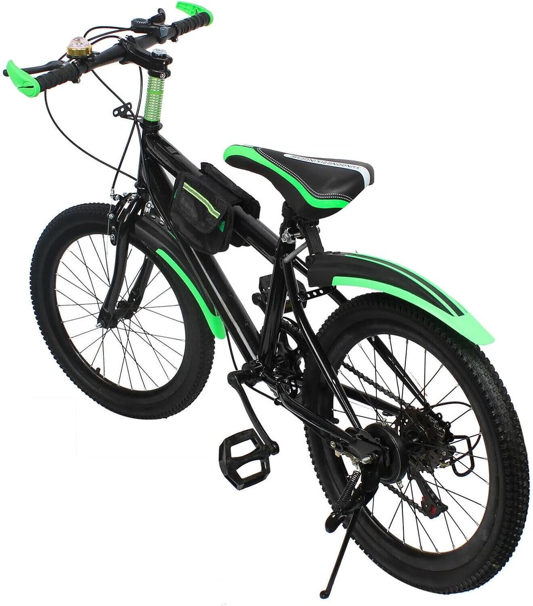 20 Inch Kinder Mountainbike Fiets - Met Waterfleshouder, Kompas en Bel - Geschikt voor Wegen en Bergen
