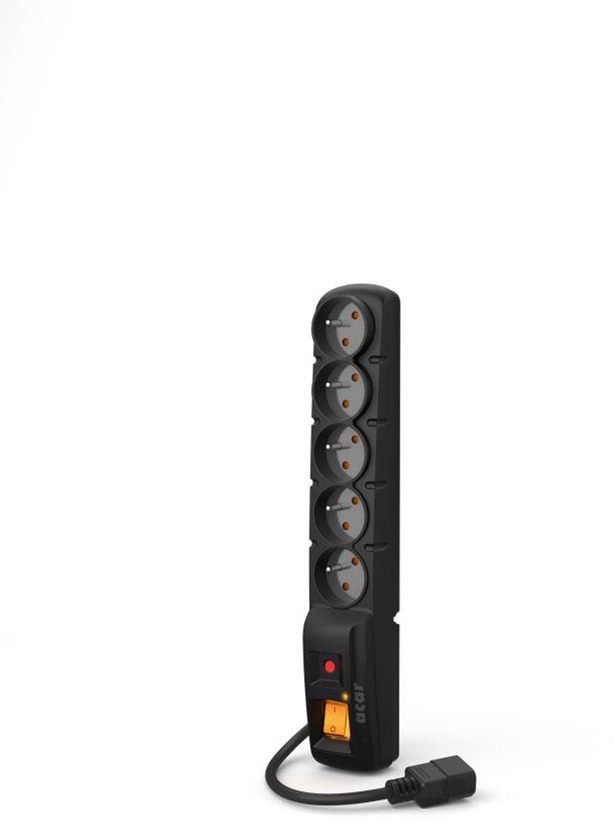 Acar Overspanningsbeveiliging Stekkerdoos Voor Pc, Laptop, Tv, Iec 1,5 M