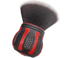 Wielborstel Detailborstel - Auto Interieurborstel - Auto Reinigen - Antislip Rubbergreep - 15 cm Lengte - Rood
