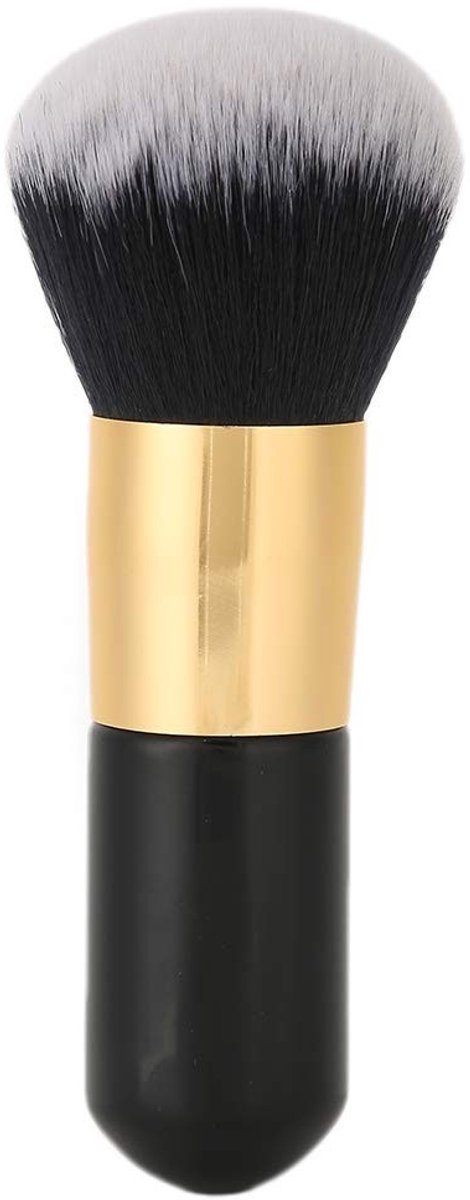 MTTproducts- Foundationborstel - Synthetische Borstelharen - Blush Penseel - Make-up Borstel Set - Losse Poeder/Crème - Gelijkmatige Aanbreng - 9cm Handvat - Make-upborstel