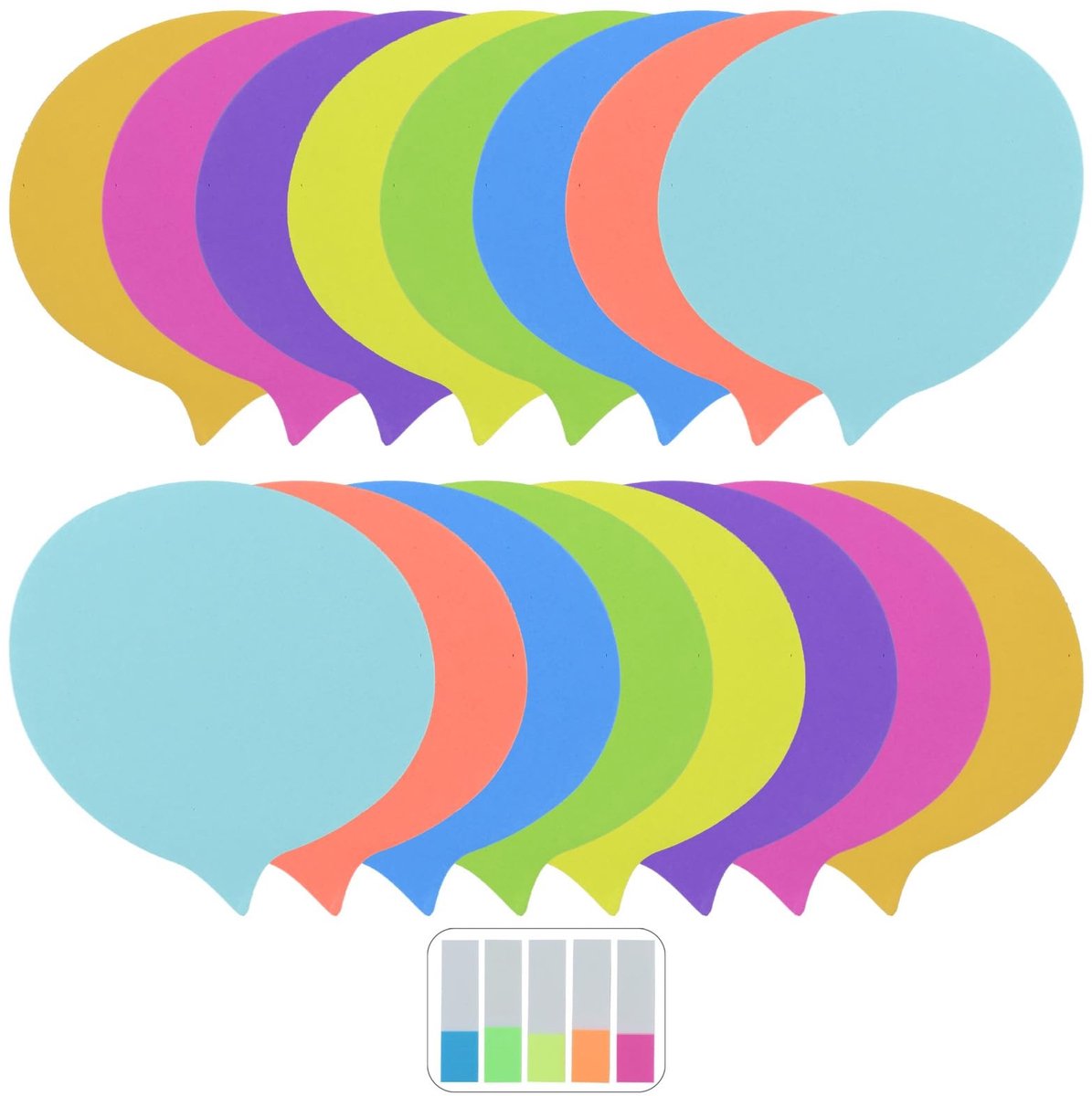 MTTproducts- Zelfklevende Notities 480 Vellen - Pastel Sticky Notes - Plakbriefjes - Notitieblokken - Gelinieerde Notitieblaadjes - Veelkleurig Papier - Plaknotities