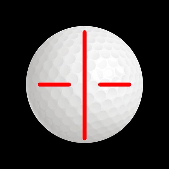 Golfbal Lijn Marker Tool Set met Alignment Markering, Stencil en 2 Kleur Marker Pennen voor Precisie Putting en Golfbal Liner, Zwart — afbeelding 2