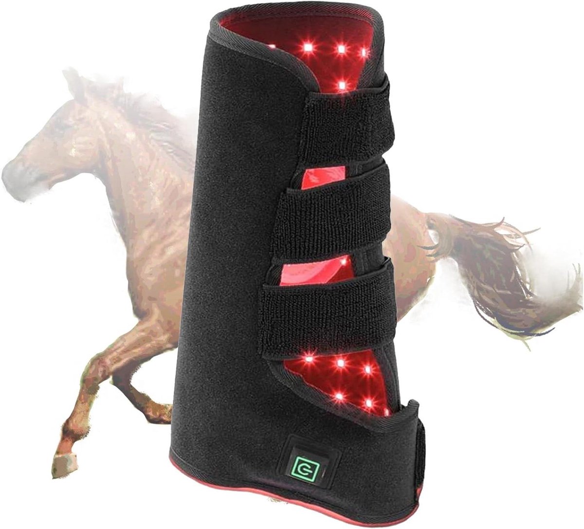Roodlichttherapie Apparaat - Infrarood Laarzen - Paardenherstel Bevorderen - Dubbele Golflengte Technologie - 10x10x10 cm - Zwart