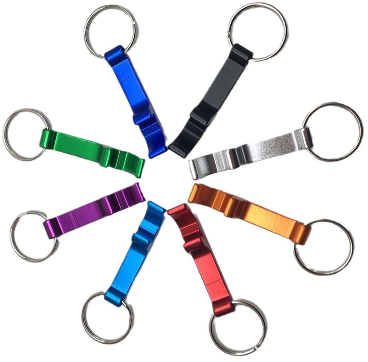Cosensi- Flesopener Sleutelhanger - 2 Stuks - Mini Bieropener - Aluminiumlegering - Cadeaus Voor Thuis - Handige Sleutelhanger