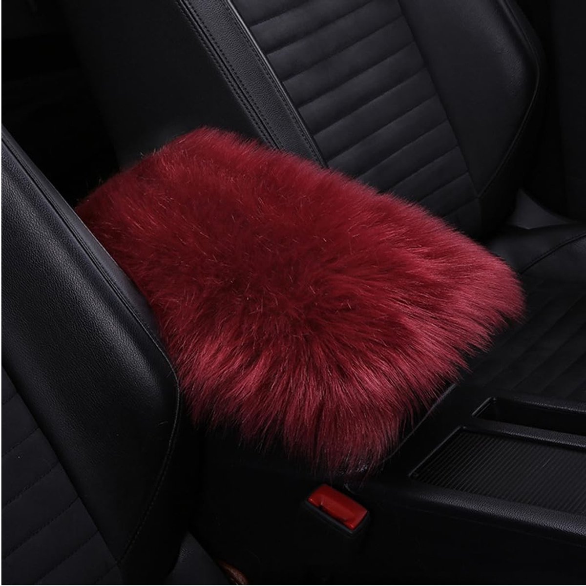 Cosensi- Middenconsole Auto - Pluche Armleuning Hoes - Armleuningbekleding - Kussen - Afdekking - 30cmx20cm - Armleuninghoes