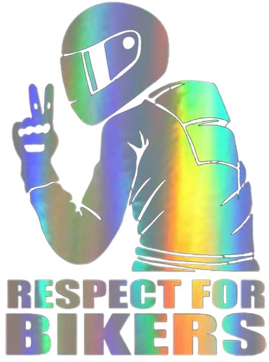 Cosensi- Motorcycle Sticker Reflectief - Auto Stickers - Grappige Autosticker - Decoratie - 15x11cm - Hoogwaardige Reflecterende Materiaal