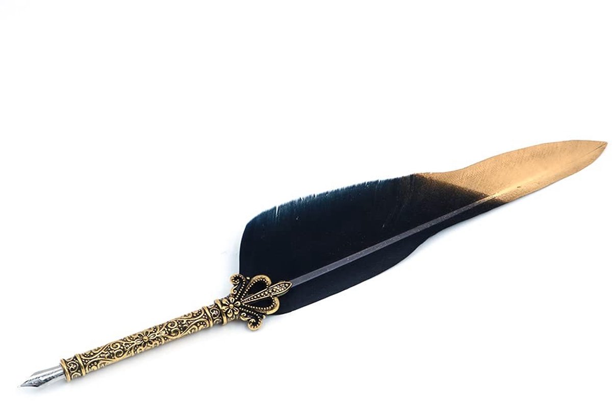 Cosensi- Dip Pen - Kalligrafie Pen Set - 5 Extra Penpunten - Metalen Penpunt - Handgemaakt - Uitstekende Controle - Kalligrafiepen