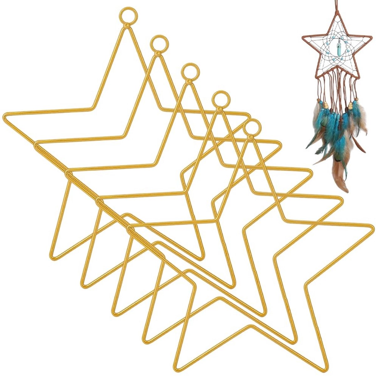 Cosensi - 5 Stuks Gouden Dromenvanger Banden voor Creatieve Decoraties