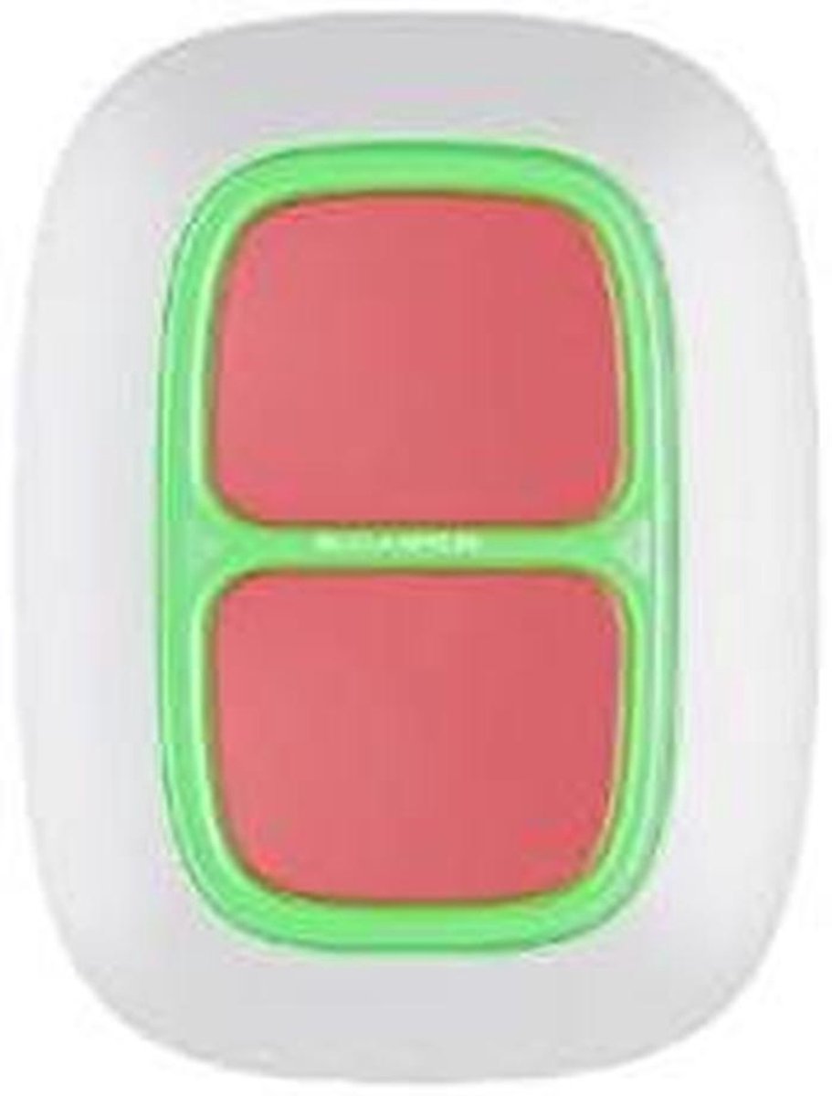 Alarm Knop - Paniekknop Noodknop - Veiligheid Thuis - Dubbele Knop - Bedraad - Wit