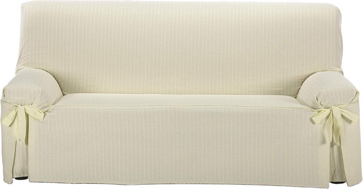 Bankovertrek Beige 3-Zits Bank met Decoratieve Strikken