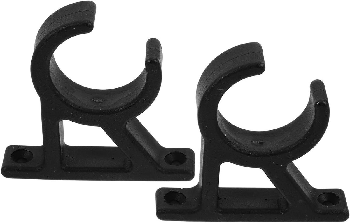 Pijpklemmen Set - Buisklemmen Boot - Water Sporten - Versterkt Nylon - 2 Stuks - Zwart