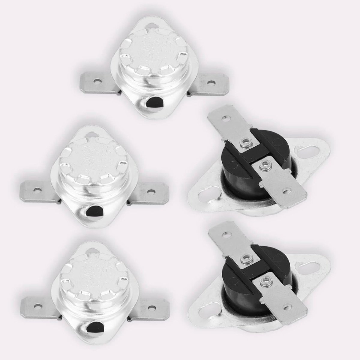 Thermostaat Schakelaar Normaal Gesloten 250V 15A Temperatuurregeling 80°C - 5 Stuks