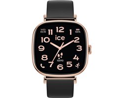 Ice Watch ICE smart SQ 2.0 - Rose-gold - Black 025890 Horloge - Siliconen - Zwart - Ø 38 mm