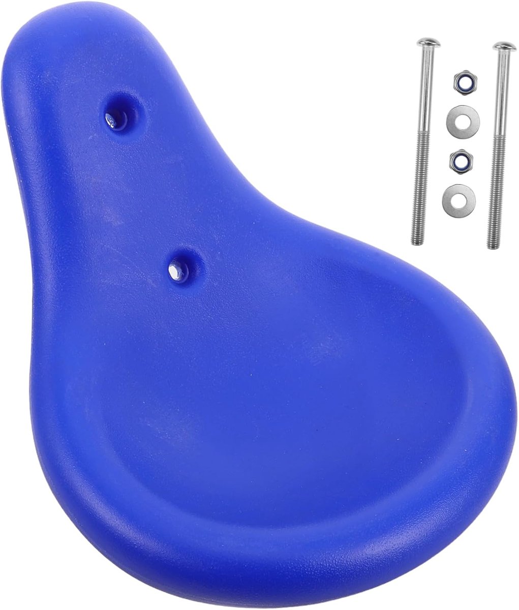 Wipstoel Zitkussen - Schommelstoel Onderdeel - Buitenspelen - Weerbestendig Plastic - 35x27x20 cm - Blauw