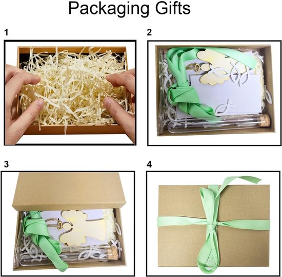 Doopcadeau Set - Cadeauset Doop - Geld Geven - Inclusief Reageerbuis - 18 x 14 x 4 cm - Wit — afbeelding 5