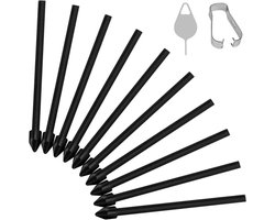 10 Stuks Vervangende Stylus Tips voor Galaxy Tab S6 Lite/S7 FE/S9+ Plus/S9 FE+ Plus/S9 FE/S9/S9 Ultra/S8 Ultra/S8+ Plus/S8, Inclusief Tweezers en Accessoires voor Nauwkeurige Schrijfervaring