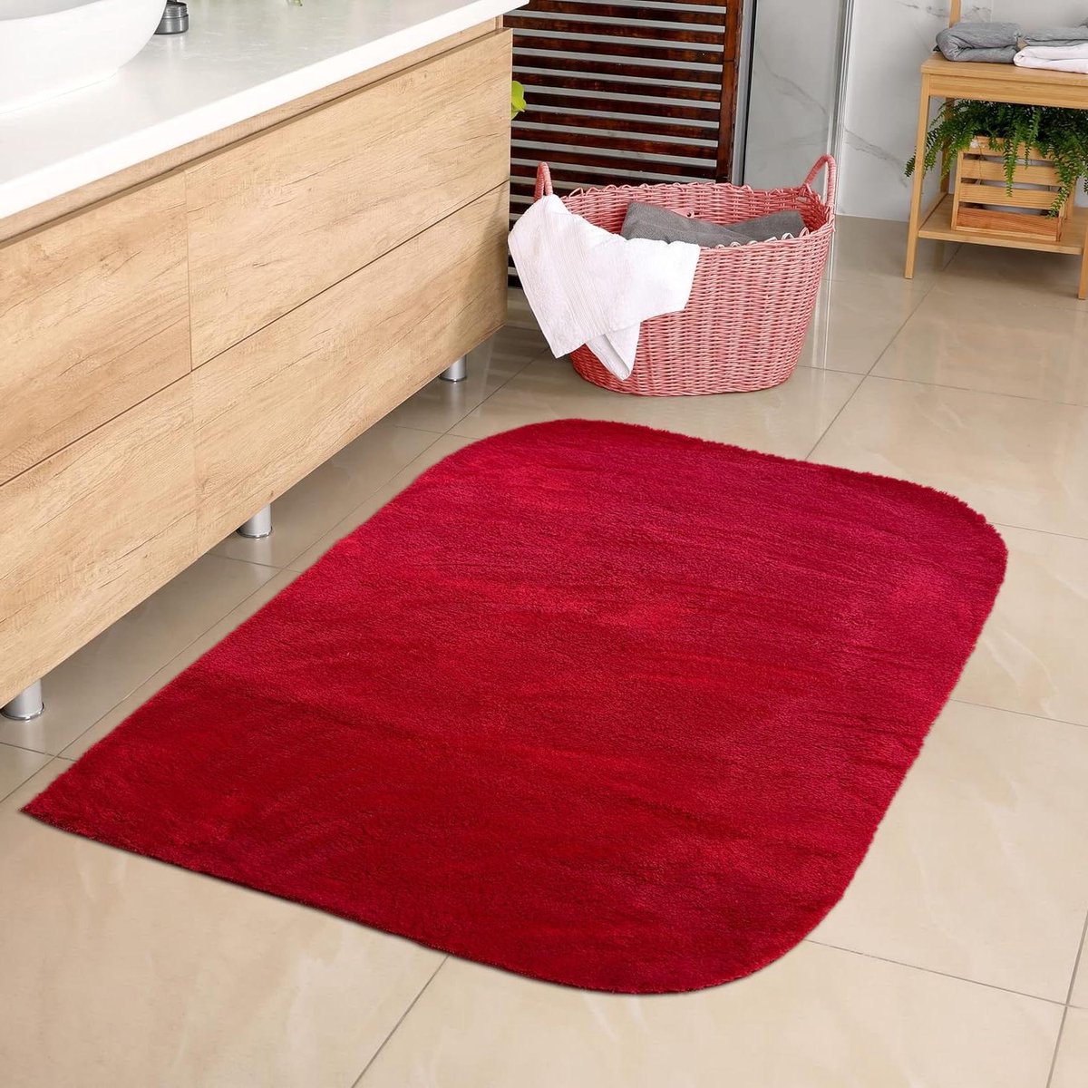 Badkamertapijt - Badmat WC vloermat - Voeten Warm Houden - Antislip Geschikt Vloerverwarmi