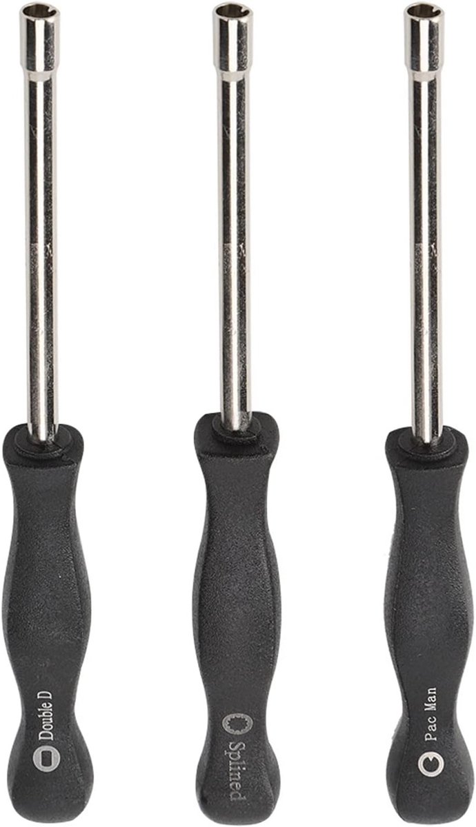 3-delige Carb Schroevendraaierset met Dubbele D-Spikes, Lichtgewicht en Handzaam met Antislip Grip voor Gemakkelijk Gebruik