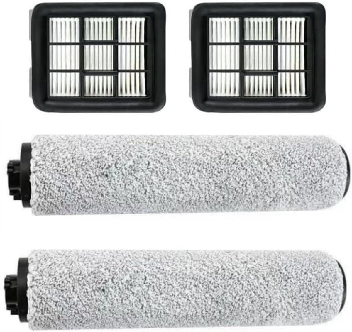 Vervangingsonderdelen voor CROSSWAVE HF3 Draadloze Nat/Droog Stofzuiger - 2 Filters en 2 Rolborstels voor Optimaal Schoonmaken en Onderhoud