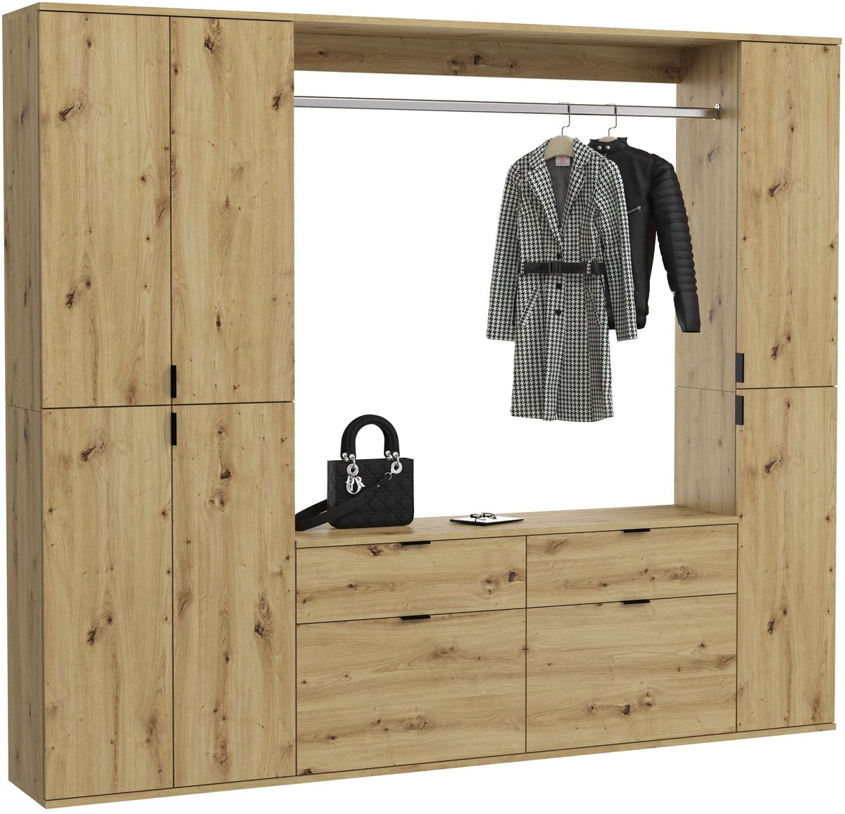 xonox Kledingkast Projekt X Emob - Artisan Oak - 212x193x34 Cm Eik