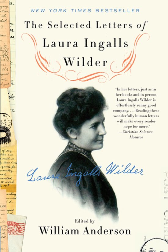De omslag van 'The Selected Letters of Laura Ingalls Wilder' toont een portret van een vrouw, met de titel en de naam van de auteur.