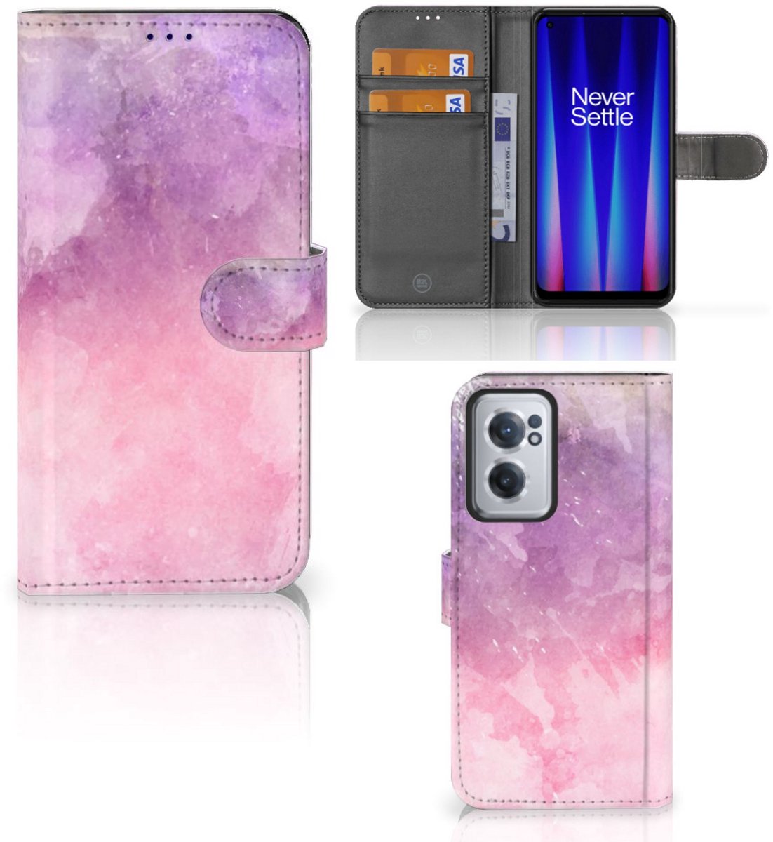 Hoesje OnePlus Nord CE 2 Pink Purple Paint