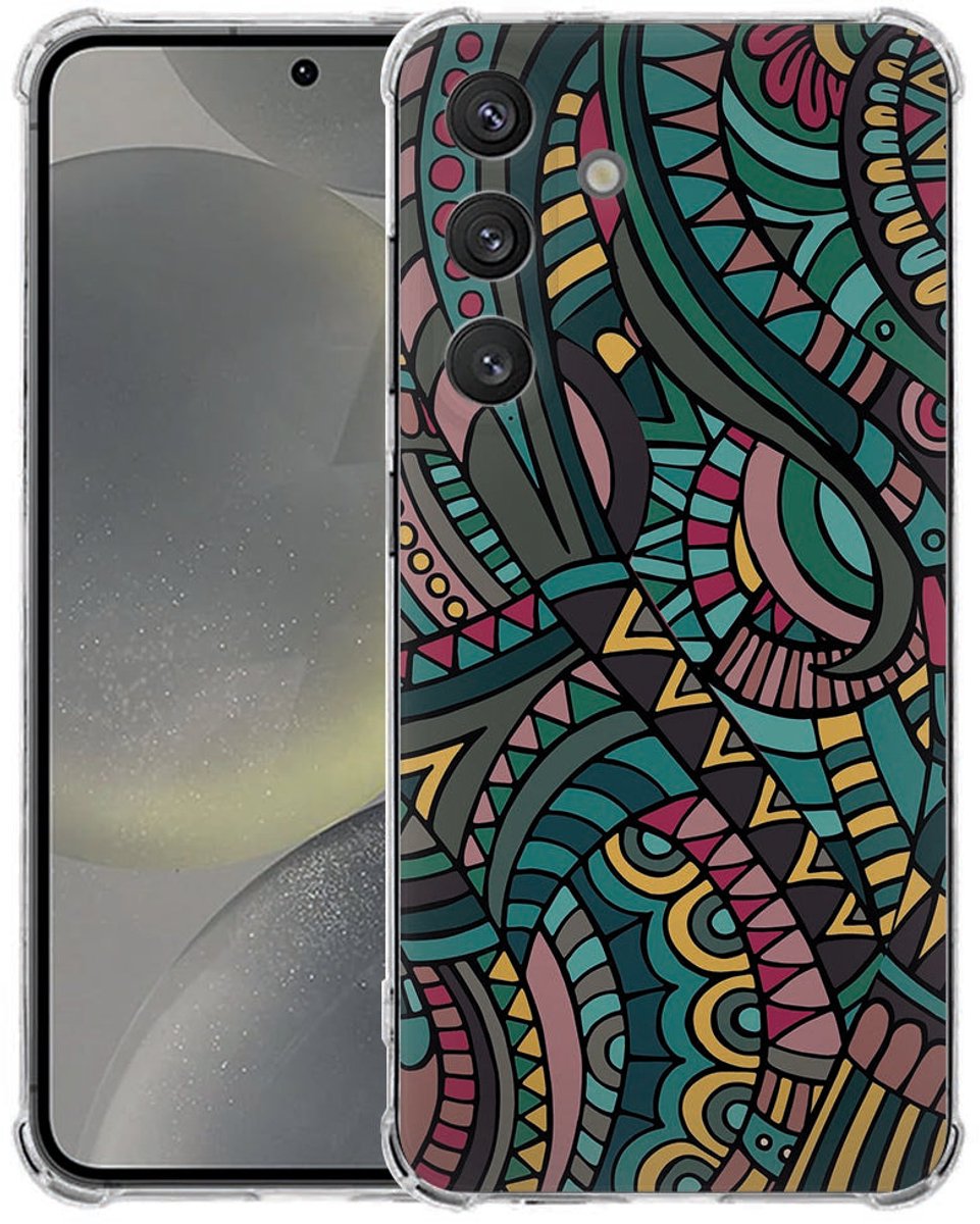 Samsung Galaxy S25 FE Hoesje - Aztec TPU Antishock