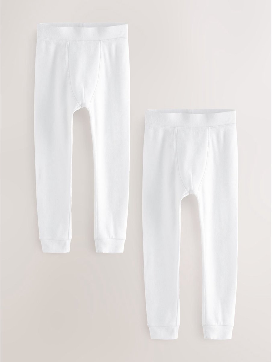 Next - Jongens - Verpakking van 2 thermische leggings - Wit