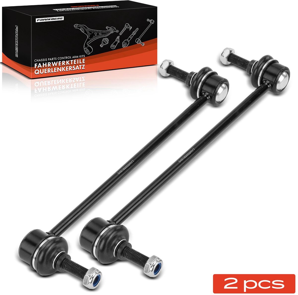 Frankberg 2x stabilisatorstang vooras links rechts voor Renault