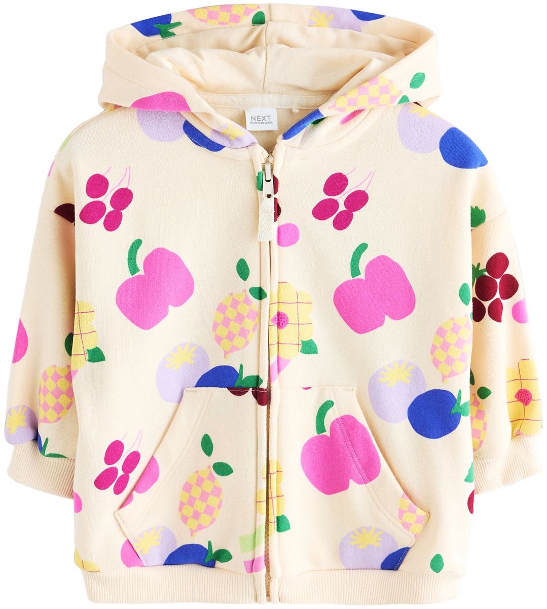 Next - Meisjes - Hoodie met ritssluiting - Crème