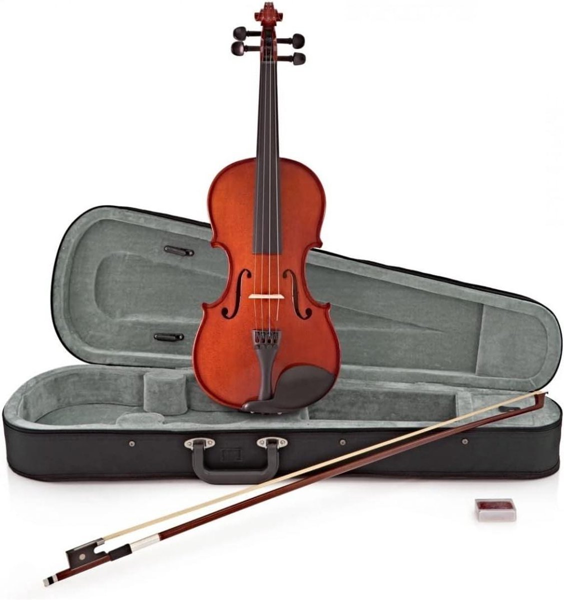 Viool Outfit - Strijkinstrument Set - Muziek Leren Spelen - Met de hand afgewerkte body - 4/4 Full Size - Hout